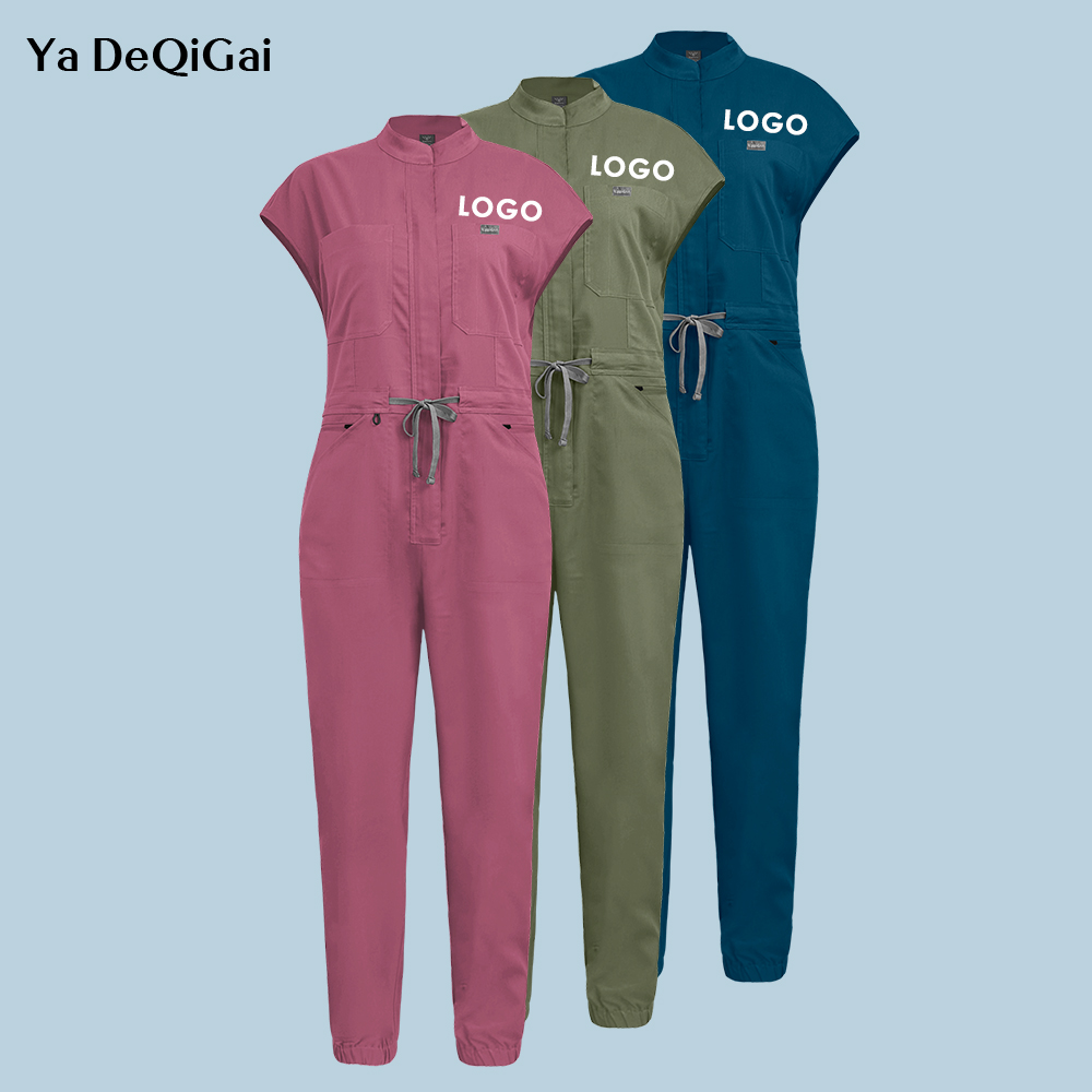 Medical Lab Logo - Yeni Tıbbi Scrubs Tulumlar Kısa Kollu