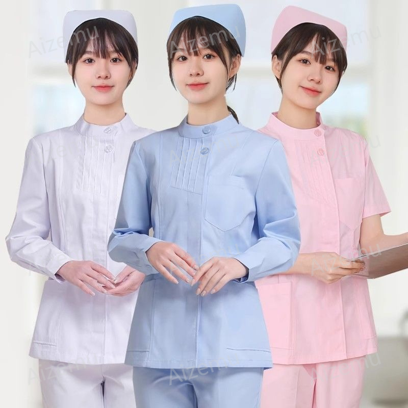Medical Lab Logo - Pembe Uzun Kollu Hemşire Üniforması Laboratuvar