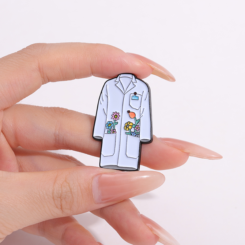 Çiçek laboratuvar önlüğü emaye - Medical Lab Logo incelemesi ve fiyatı