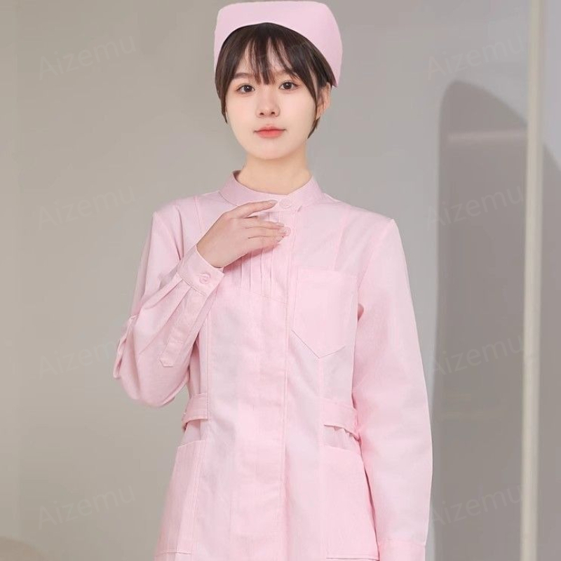 Pembe Uzun Kollu Hemşire Ünifo - Medical Lab Logo incelemesi ve fiyatı
