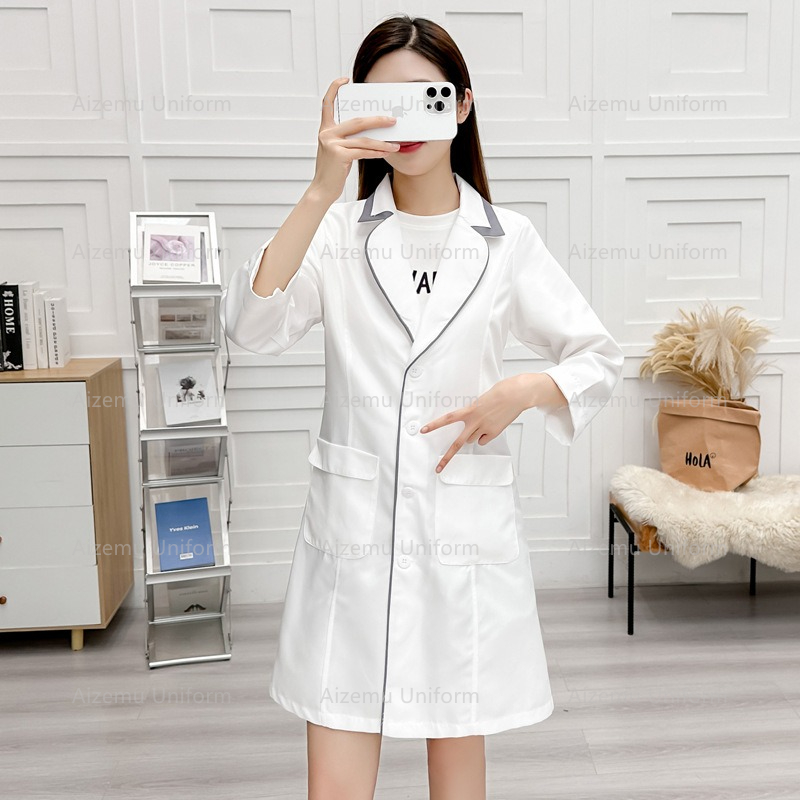 Siyah güzellik üniforması güze - Medical Lab Logo incelemesi ve fiyatı