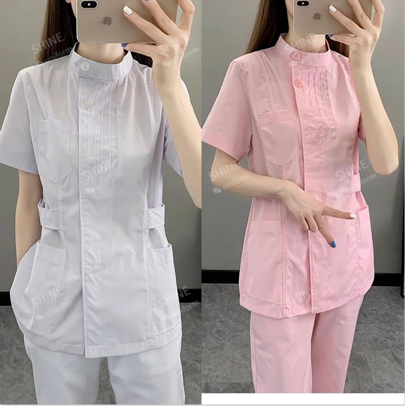 Pembe Hemşire Üniformaları Kıs - Medical Lab Logo incelemesi ve fiyatı