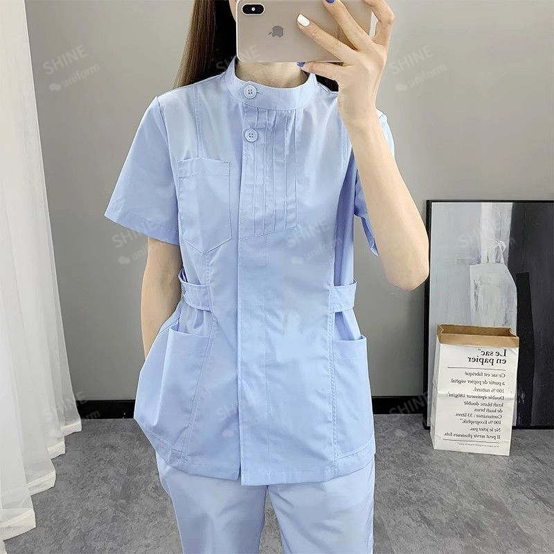 Pembe Hemşire Üniformaları Kıs - Medical Lab Logo incelemesi ve fiyatı